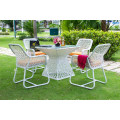 Patio Wicker Synthetic Rattan 4-Seat Dining set